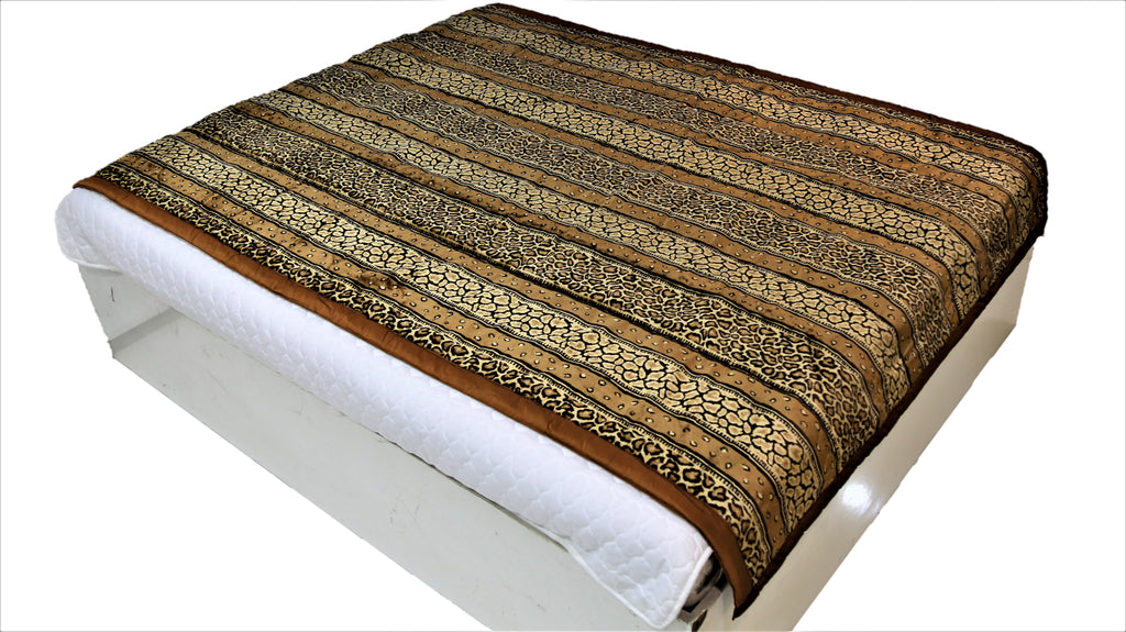Jaipuri(Brown) Blanket Quilt (60x90 Inch)-250 GSM - Jagdish Store Online Since 1965