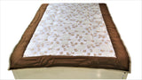 Leaf Printed(Brown/Silver) PolyCotton Quilt (60x90 Inch)-400 GSM - Jagdish Store Online Since 1965