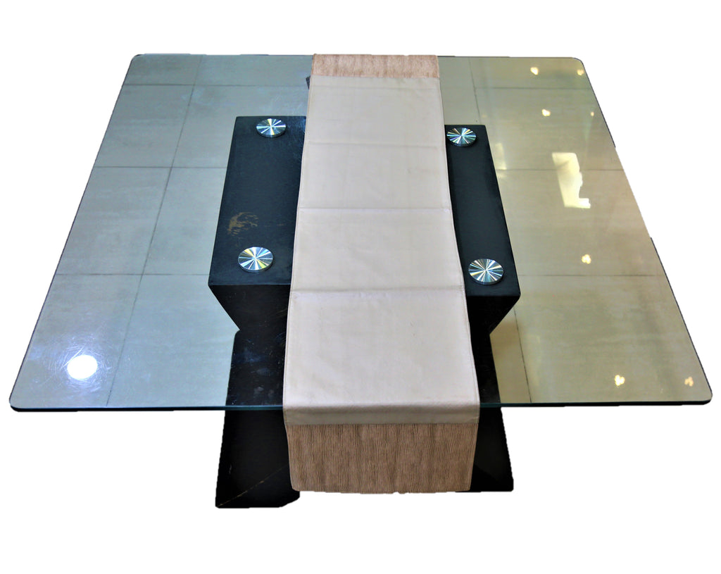 Plain(13 X 60 Inch) Table Runner(Beige)-Leather - Jagdish Store Online Since 1965