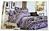 Multi Printed Double Bedsheet with 2 Pillow Covers and 1 Duvet Cover
