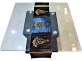 Sequence Work(13 X 60 Inch) Table Runner(Brown)-Chenille - Jagdish Store Online Since 1965
