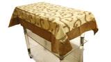 Embroidery  (36 X 54 Inch) Table Cover(Golden)-Sheer - Jagdish Store Online Since 1965