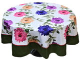 Printed(72 Inch) Round Table Cover(Multi)-PolyCotton - Jagdish Store Online Since 1965