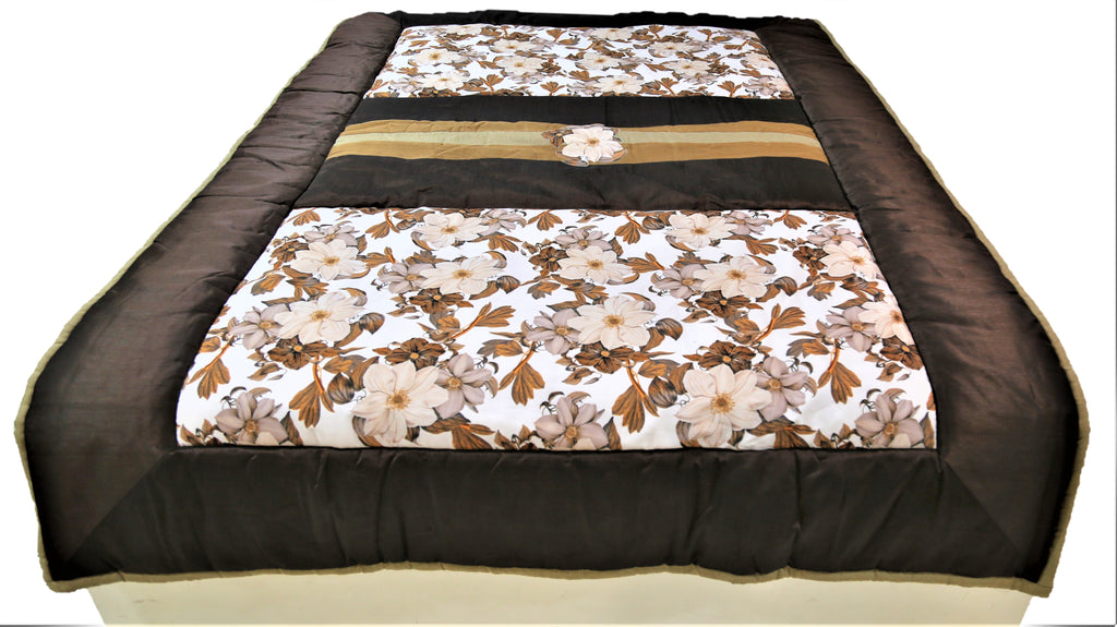 Printed(Multi) PolyCotton Quilt (60x90 Inch)-400 GSM - Jagdish Store Online Since 1965
