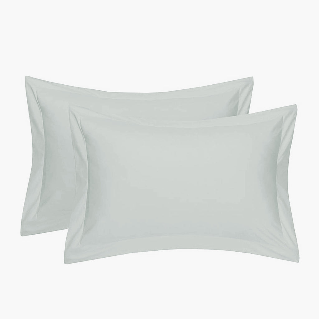 (L.Green)Plain- Cotton Pillow Cover(18x27 Inch)-2Pcs - Jagdish Store Online Since 1965