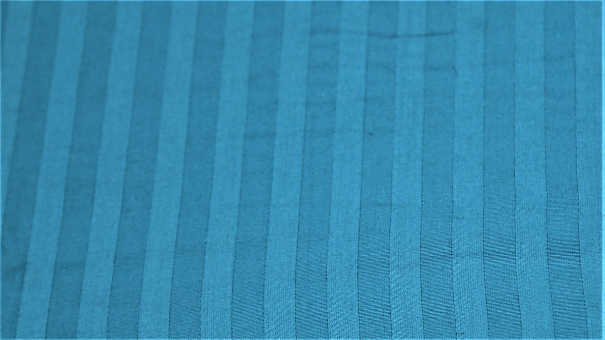 Blue Cotton Pillow Cover front view
