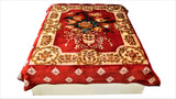Floral print (Maroon)Blanket(220 X 240 Cm)-Polyester(2.820 Kg) - Jagdish Store Online Since 1965