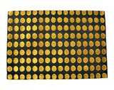(Gold-Black) Polka/Striped Table Mat-Velvet(9 PCS Set) - Jagdish Store Online Since 1965
