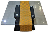 Block Printed Table Runner(Yellow)-Rs. 2350/- Inclusive off all taxesn Woven - Jagdish Store Online Since 1965