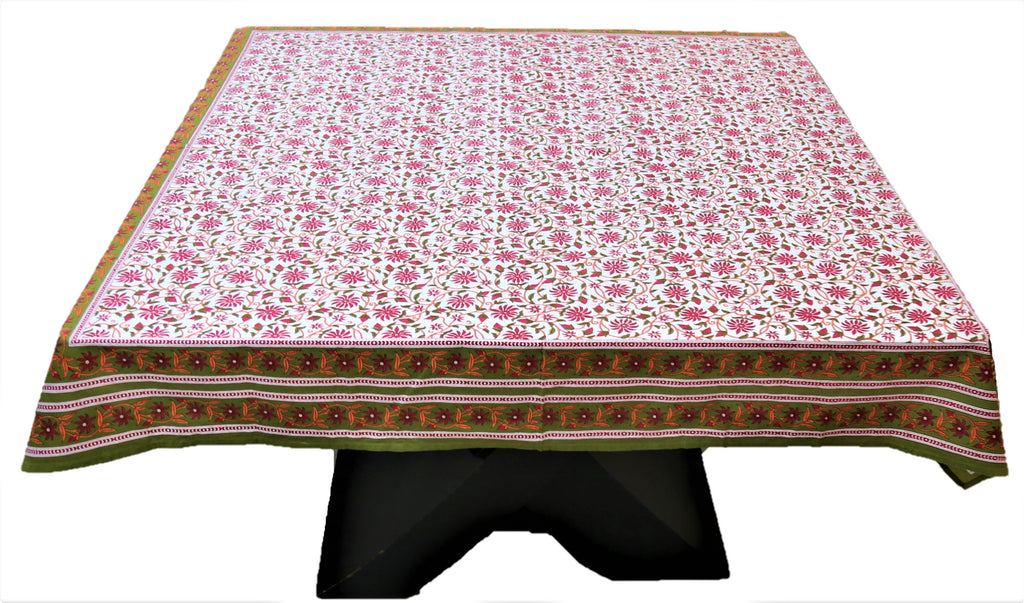 Printed(55 X 55 Inch) Table Cover(Multi)-Cotton - Jagdish Store Online Since 1965