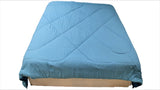 Double Shade Reversible (Blue) PolyCotton Quilt (90x100 Inch)-300 GSM - Jagdish Store Online Since 1965