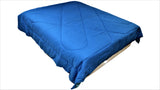 Double Shade Reversible (Blue) PolyCotton Quilt (90x100 Inch)-300 GSM - Jagdish Store Online Since 1965