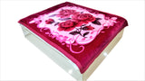 Floral print (Magenta/Pink)Blanket(60 X 90 Inch)-Polyester(2.1 Kg) - Jagdish Store Online Since 1965