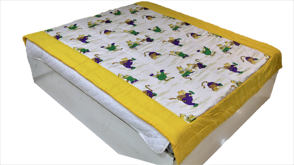 Printed(Multi) Cotton Quilt (60x90 Inch)-250 GSM - Jagdish Store Online Since 1965