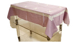 Plain with Fancy Lace ) Table Cover