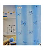 (L.Blue)Shower Curtain Far Jalla Design- Polyester(180 X 200 Cm) - Jagdish Store Online Since 1965
