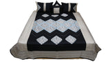 Exotica PolySilk Quilted BedCover Set-(1 bedcover+ 2 Pillow Covers + 2 Cushion Covers) - Jagdish Store Online Since 1965